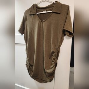 Olive Green Women's Top